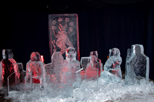 Ledus skulptūras Jelgavā